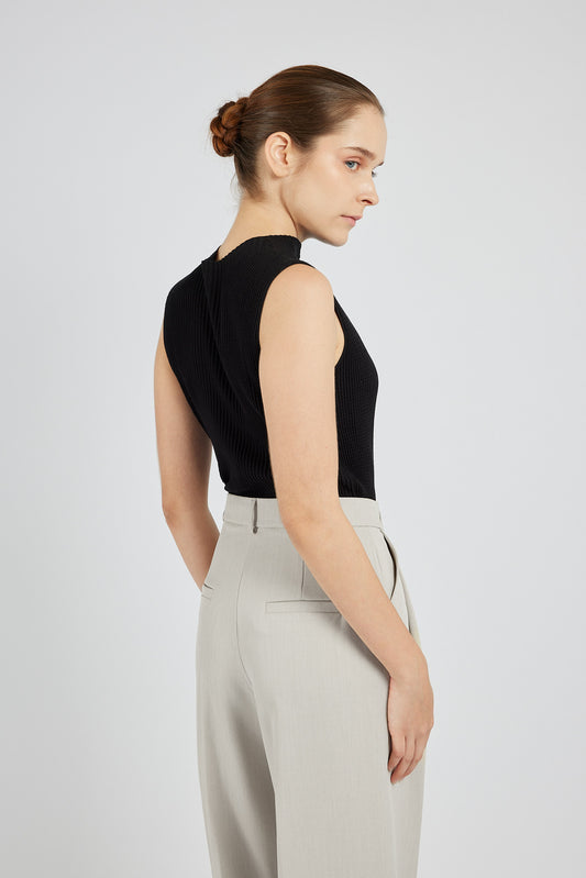 Mulberry Silk Tank - Black