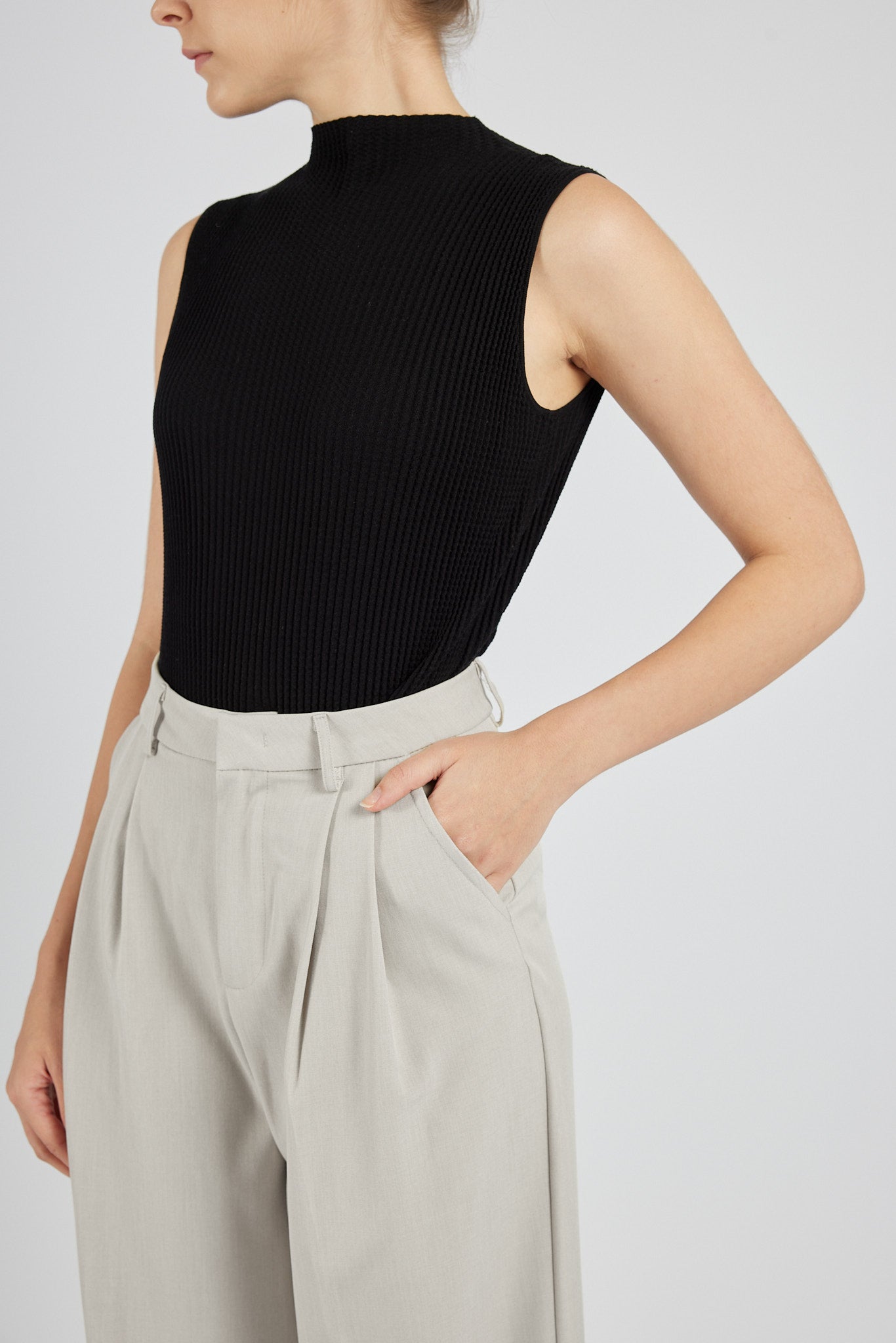 Mulberry Silk Tank - Black