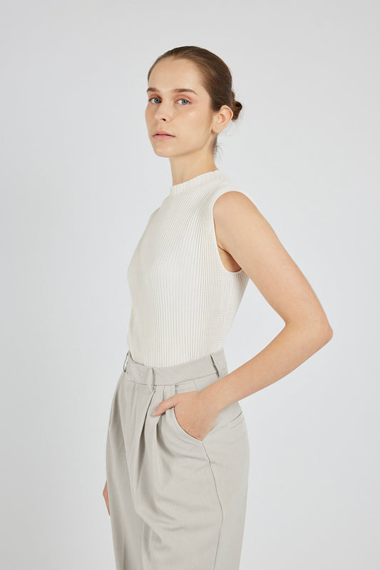 Mulberry Silk Tank - White