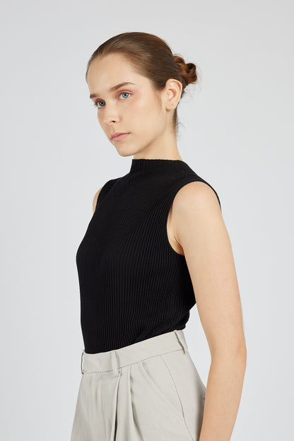 Mulberry Silk Tank - Black