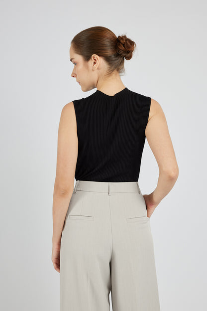 Mulberry Silk Tank - Black